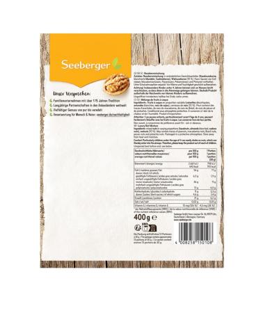 Seeberger Nusskern Mix 7 Pack - Gluten-Free Nut Mix with Hazelnuts Almonds Walnuts & Cashews (7 x 400g) - Buy Online on GoSupps.com