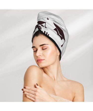 Super Absorbent Microfiber Hair Towel Wrap for Women - Quick Dry Coral Velvet Cap for Long Curly & Thick Hair - Buy Online on GoSupps.com