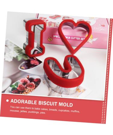 Zerodeko 9 Pcs Valentine's Day Stencils Reusable Cake Mold Kitchen Chocolate Molds Valentines Day Cookie Cutters Letter Stamps for Clay Cookie Mold Sandwich Die Cutting Stainless Steel Red - Buy Online on GoSupps.com