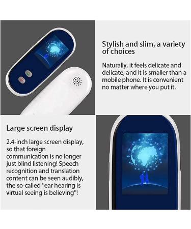 Language Translator Device Real Time Translator Device Instant Language Translator Device Support 28 Languages Real-time for Learning Shopping Travel Business Hello (White) Elegant - Buy Online on GoSupps.com