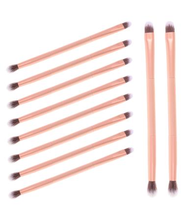 Healeved 72 Pcs Makeup Brush Eye Shadow Brush Nose Contour Brush Face Powder Blush Artificial Fiber Golden