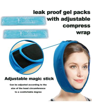 Face Ice Pack for Wisdom Teeth Relief - Hot & Cold Therapy for Jaw, Head, Chin Pain | TMJ Post Surgery Treatment - Buy Online on GoSupps.com