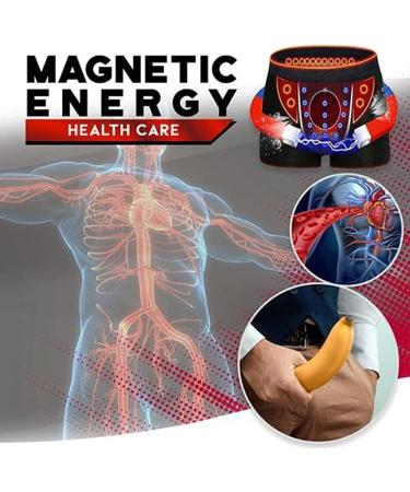 Men's Health Enlargement Underpants with Magnetic Therapy Physiological Underwear 52 Energy Magnets Pack of 3 (Tricolor L) Tricolor Large - Buy Online on GoSupps.com