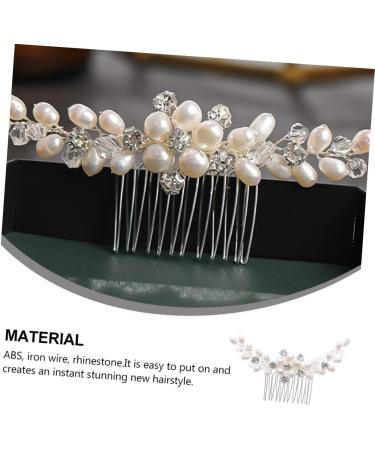 FRCOLOR Rhinestone Bridal Comb Bride Headpieces for Wedding Hair Teasing Comb Floral Headpiece Bridal Hair Combs Wedding Hair Clip Rhinestone Headpiece Honey Brows Accessories Crystal Abs - Buy Online on GoSupps.com