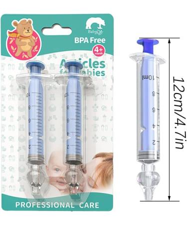 2Pcs Baby Nasal Aspirator - Reusable Silicone Suction Tip for Safe and Comfortable Nose Cleaning - Buy Online on GoSupps.com