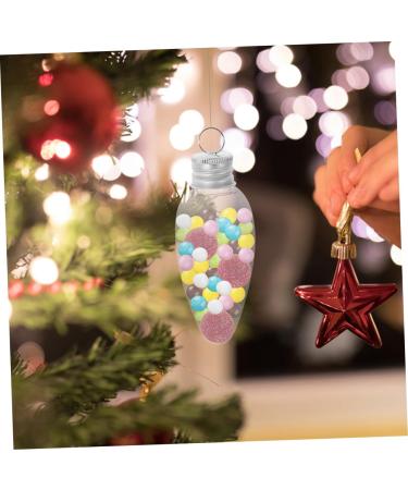 Yardenfun 20pcs Small Light Bulb Candy Bottle Juice Bottles DIY Candy Bottle with Cover Ornament Banquet - Buy Online on GoSupps.com
