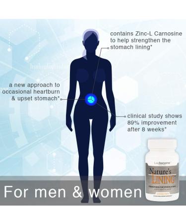 Lane Innovative Nature's Lining Chewable Tablets - Long Lasting Stomach Relief & Digestive Balance Support - 60 Count - Buy Online on GoSupps.com