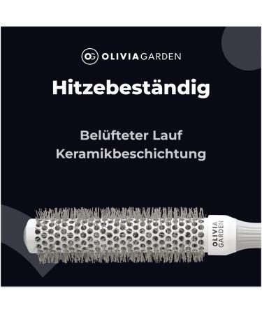 Olivia Garden Expert Blowout Speed Hairbrush - 25 White & Grey - Perfect for International Shipping - Buy Online on GoSupps.com