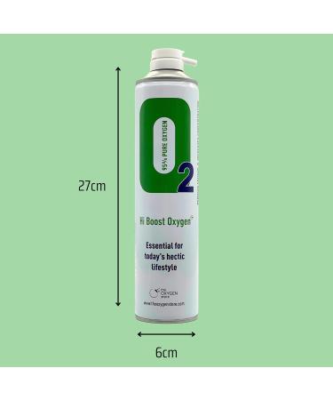 Hi Boost Oxygen 30l in 3 Cans Pure Oxygen | Help Boost Your Energy Levels and Decrease Your Fatigue | Essential for Todays Hectic Lifestyle | Made in The UK - Buy Online on GoSupps.com