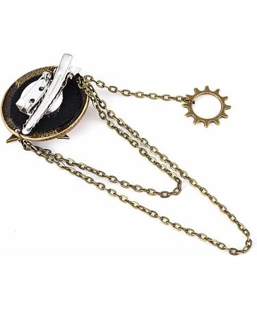 Vintage Hair Clips - Punk Gear Resin Brooch | Lightweight Chic Hair Barrette Decorative Hair Accessories for Long & Short Hair - Buy Online on GoSupps.com