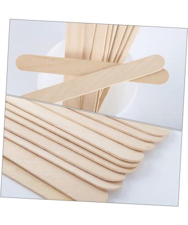 Fomiyes 300 Pcs Waxed Wooden Sticks for Kids - Hair Removal Makeup & Crafting | Multi-Functional Wax Spatula & Scraper - Buy Online on GoSupps.com
