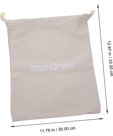 WOONEKY 4pcs Hair Dryer Storage Bag Blowdryer Bag Toiletry Bag Travel Accessories Kit Bags Fabric Light Grey - Buy Online on GoSupps.com