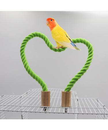 Buy Dnoifne 2PC Bird Hemp Rope Accessories - Cage Rod Paw Loops & Standing Seat for Parrots Budgies & Lovebirds (100 cm Green) - Buy Online on GoSupps.com