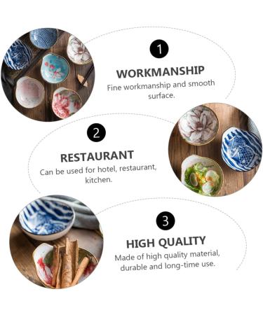 HOMSFOU 9 Pcs Sauce Bowl Tamari Sauce Soy Sauce Dishes Side Dish Dipping Sauce Dishes Japanese Seasoning Dish Appetizer Plate Food Sauce Dish Flavor Dish Household Ceramics Dessert Plate 12X11.2X5.4CMx3pcs Assorted Colorx3pcs - Buy Online on GoSupps.com