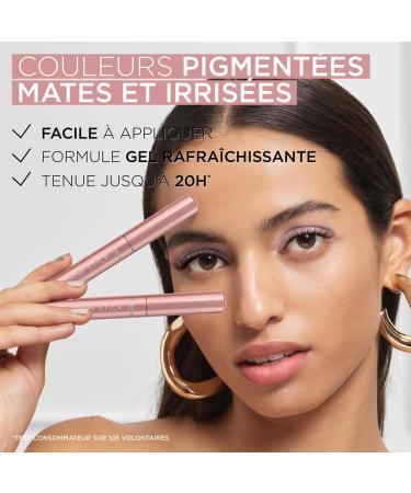 L'Or al Paris - Multi-Use Eyeshadow Pencil - Comfortable Gel Formula - Long Lasting Up to 20H - Luminous Finish - Paradise Shadow Stick - Color: 120 Magnetic Mauve - 1.4 g - Buy Online on GoSupps.com