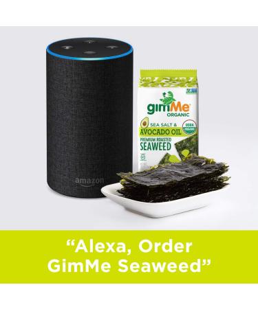 gimMe Organic Seaweed Snacks - Sea Salt & Avocado Oil - Keto-Friendly - 20 Pack - Buy Online on GoSupps.com
