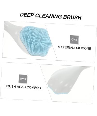 MERRYHAPY Silicone Face Brush Face for Women Skin Brush for Blackheads Face Cleaner Handle Face Scrubbers Soft Handle Face Brush Handheld Face Removing Deep Face Brush Face Wash 15.3x5.2cm Blue - Buy Online on GoSupps.com