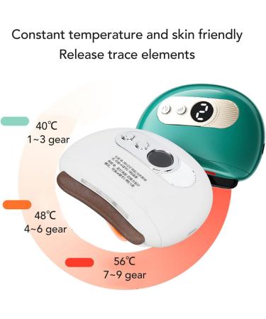 Electric Gua Sha Bian Stone Facial Device | LED Face Massage 9 Vibration Levels for Neck & Skin Tightening Anti-Aging & Swelling Reduction - Buy Online on GoSupps.com