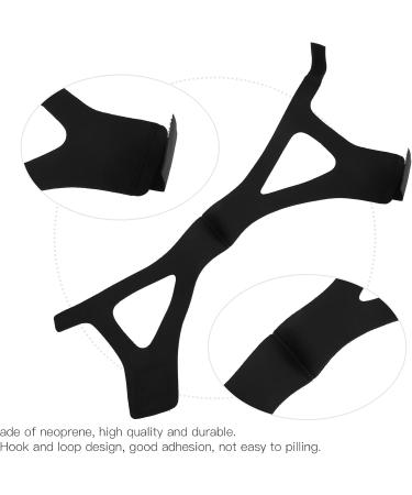 Anti Snore Chin Strap - Adjustable Neoprene Sleep Support for Open Mouth Snorers - Black Sleeping Aid - Buy Online on GoSupps.com