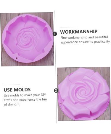 OUNONA 3pcs Rose Cake Mold Large Flower Tart Mini Flan Molds for Baking DIY Silicone Pie Baking Pan Silicone Soap Homemade Soap Molds Simple Mold Silicone Rose Silica Gel Manual Paper Cup 24X24X5CMx3pcs - Buy Online on GoSupps.com
