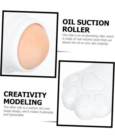 Angoily 1pc Volcanic Stone Oil-absorbing Ball Facial Skin Care Tool Volcanic Stone Face Roller Oil Absorption Stick Facial Oil Absorbing Roller Nursing The Face Cat Paw Volcanic Rock White - Buy Online on GoSupps.com