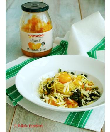 La Fiammante Il Pomodorino Giallo a Pacchetelle yellow tomatoes yellow cherry tomatoes 100% Italian tomato glass jar of 1 kg + Italian box Gourmet Tomato Pulp 400 g - Buy Online on GoSupps.com