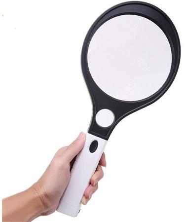 Magnifying Glasses for Hobbies Reading Magnifier High Magnification HD Magnifying Glass - Large Mirror with Handheld HD Reading for The Elderly with A Magnifying Glass Reading 10 X. Vision