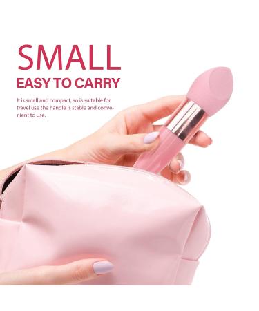 Beaupretty 3Pcs Makeup Sponge Set - Professional Beauty Foundation Blending Sponge with Handle, Pink - Buy Online on GoSupps.com