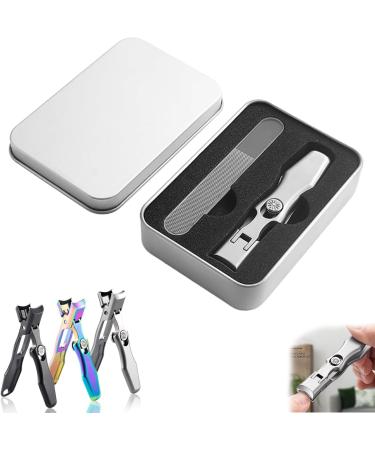 Dotmalls Nail Clipper Gloniawor Libiyi Cumuul Nail Clipper Dotmalls Cumuul Nail Clipper with Catcher Ultra Sharp Stainless Steel Splash-Proof Nail Clipper (Silver)
