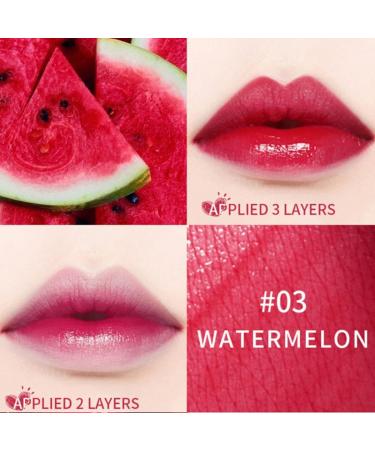 3-in-1 Lip and Cheek Tint Stain Mini Liquid Lipstick - Watermelon Shade | Hydrating, Waterproof, Long-Lasting Lip Color Makeup - Buy Online on GoSupps.com