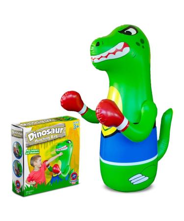 Preferred Toys - Inflatable Punching Bag for Kids - Bop Bag Inflatable Punching Toy - Inflatable Dinosaur with Instant Bounce Back Movement - Bottom Space Can Use Sand or Water (47 Height)