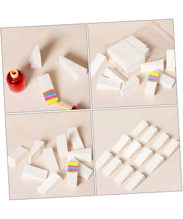 FRCOLOR 30 Pieces Triangular Sponge Tool Beauty Sponge Makeup Sponge Wedges Applicator Eyeshadow Sponge Nail Art Stamping Stamper for Colouring Nails Scraper White - Buy Online on GoSupps.com
