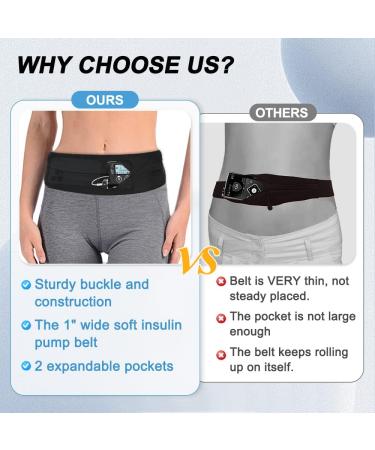 Insulin Pump Belt Diabetic Waist Pouch - Adjustable Holder for Men and Women | T1D Medical Accessories - Buy Online on GoSupps.com