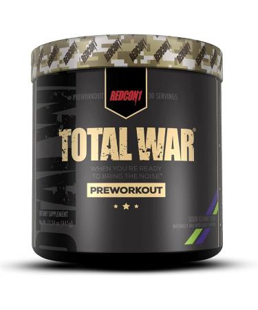 REDCON1 Total War & Big Noise Sour Gummy Bear Stack - Pre Workout Duo for Energy, Focus & Endurance - Keto Friendly (60 Servings) - Buy Online on GoSupps.com