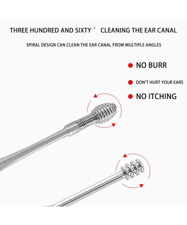 Portable Stainless Steel Earwax Removal Kit - 6 Pc Ear Pick Set with Customized Storage Box - Buy Online on GoSupps.com
