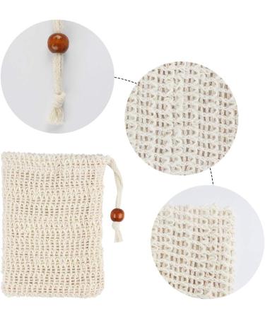 Dadabig 10 x Soap Bags Sisal Soap Bag Organic Soap Bag Soap Pouch Natural Fibre Soap Bag and Drawstring for Massage and Exfoliation - Buy Online on GoSupps.com