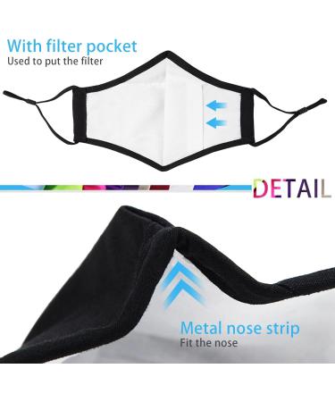 PAGE ONE Kids Reusable Cloth Face Masks Washable Adjustable Breathable Cotton Face Mask/6PC Black - Buy Online on GoSupps.com