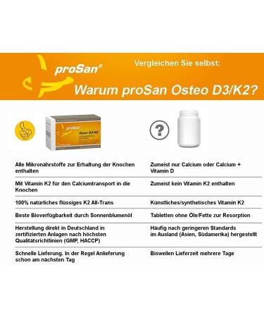 Prosan Osteo D3/K2 (60 Capsules) | Support Bone Health with D3 K2 Calcium & Magnesium | Ideal for Osteoporosis Treatment - Buy Online on GoSupps.com