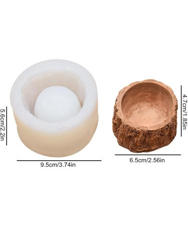 Tree Stump Silicone Mold for Succulent Planter, Candle Holder, Pen Holder & Storage Box - Concrete, Epoxy Resin, Clay, Cement Mould - Buy Online on GoSupps.com