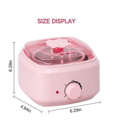 Portable Professional Wax Warmer for Hair Removal - 500ML Pink Waxing Kit for Women Home Use - Buy Online on GoSupps.com