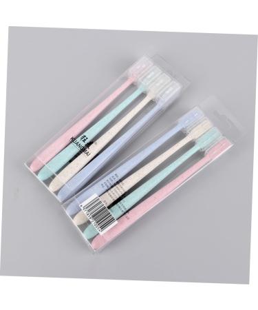 Minkissy Travel Toothbrush Set - 8 Pieces with Caps | Portable & Compact Toothbrushes for International Shipping - Buy Online on GoSupps.com