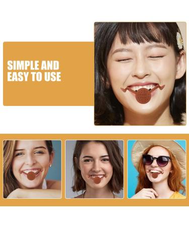 Lot de 2 Appareils de Correction du Sourire Marron Dispositif D entra nement Musculaire du Visage pour Exercice de Sourire Pince Fossettes Naturelle Outil de Modelage - Buy Online on GoSupps.com