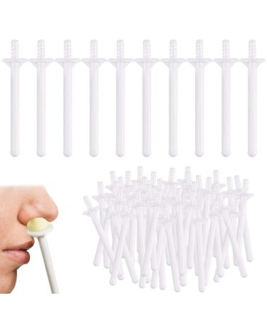 60 Pieces Nose Wax Sticks Plastic Nose Wax Applicators Plastic Wax Rod Wand Nose Waxing Strips Disposable Spatulas For Nostril Cleaning And Nose Hair Removal