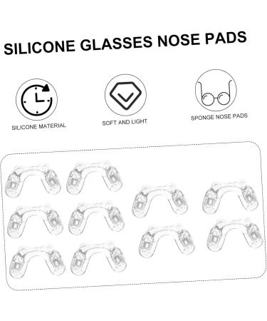 Shop Soft Silicone Nose Pads for Glasses | 5 Pairs of Clear U-Form Mini Nose Pads | Slipproof Pebble Gel for Comfort - Buy Online on GoSupps.com