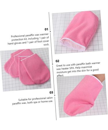 2 Sets Leather Horn Boots Practical Wax Heat Paraffin Wax Mittens Fingernail Beauty Tool Foot Paraffin Bath Mitts Paraffin Wax Mitts Glove Polyester Lining Manicure Tools Work Hand - Buy Online on GoSupps.com