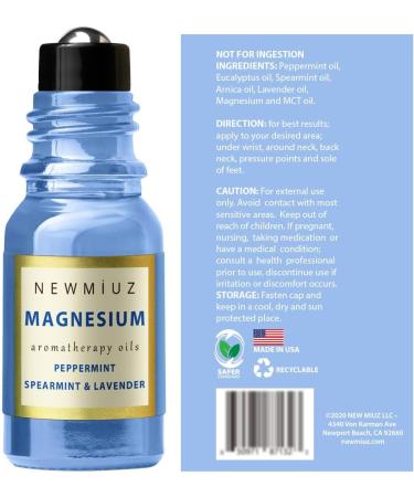 Headache Roll-On Essential Oil Blends Anti Stress Magnesium Peppermint Spearmint and Lavender & Cleansing and Protect Juniper Berry White Sage with Nerolina Smudging Oil Pack of 2 - Buy Online on GoSupps.com
