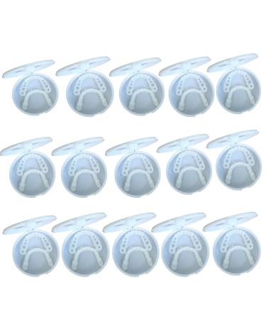 Mxrfactory teeth prosthesis pebble gel snap on smile toothed prosthesis top below temporary cosmetic tooth set up braces cover bleaching repairs removable men 15 pairs
