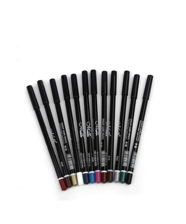 FOMIYES 12 Pcs Colored Eyeliners Colored Eyeliner Pencils Makeup Eyeliner Set Make up Lip Line