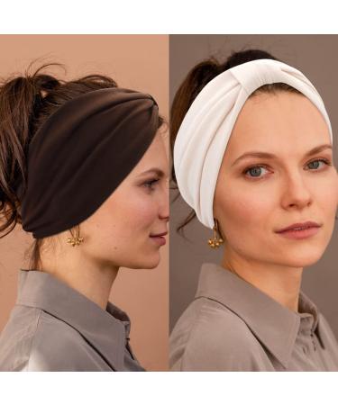Atoden Wide Headbands for Women - 4 Pack Non Slip Knotted Headbands for Hair - Stretchy & Stylish Hair Accessories for Workout and Yoga - Buy Online on GoSupps.com