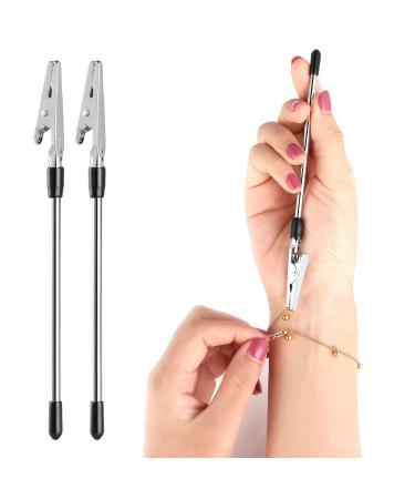 2 Pieces Bracelet Dressing Aid Watch Bracelet Necklace Clasp Helper Fastening Clip Jewelry Auxiliary Tool Helper Bracelet Clip